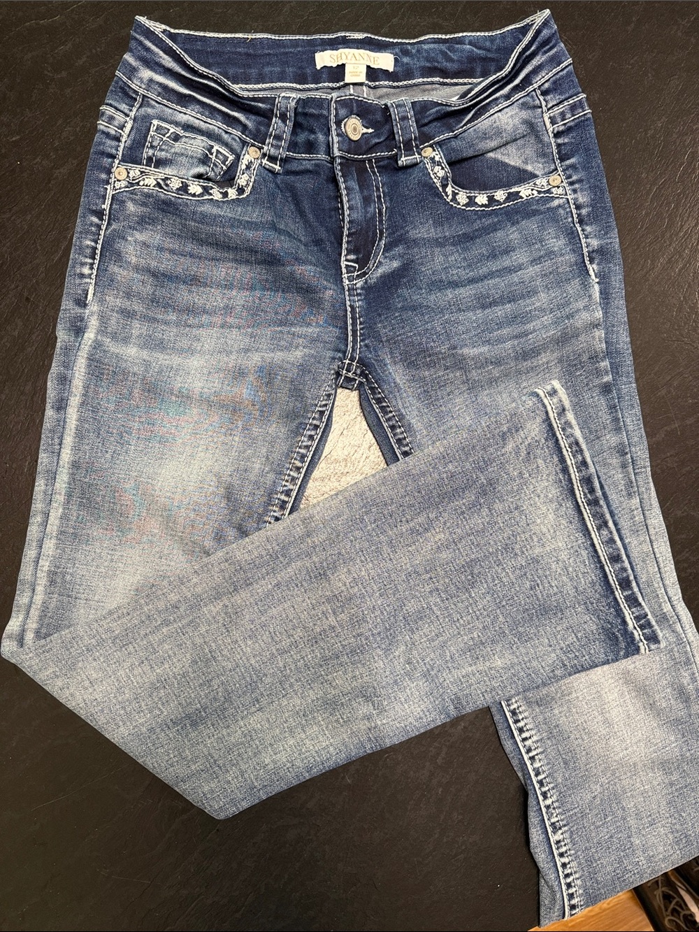 Shyanne Girls Light Blue Washed Jeans